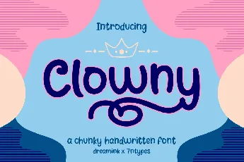 Clowny Script font