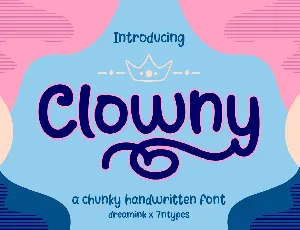 Clowny Script font