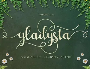 Gladysta font