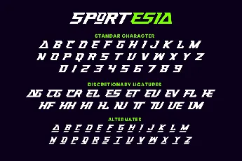 Sportesia font