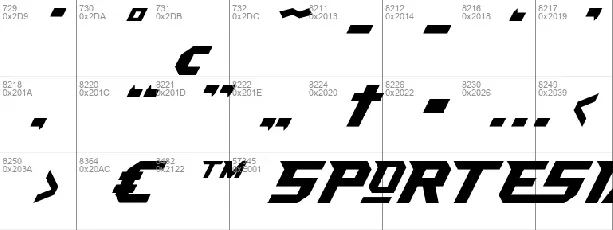 Sportesia font