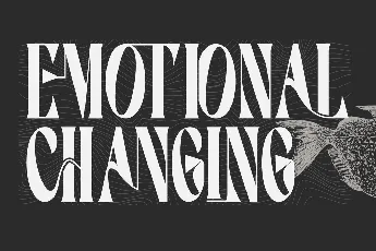 EMOTIONAL CHANGING DEMO font