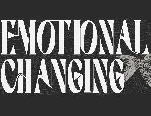 EMOTIONAL CHANGING DEMO font