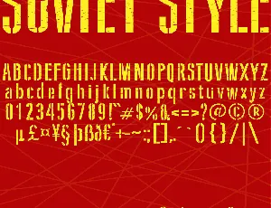 Soviet Style font