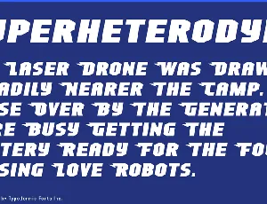 Superheterodyne font