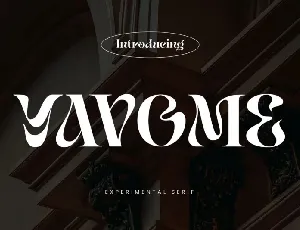 Yavome font