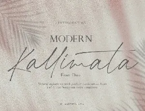 Modern Kallimata Duo font