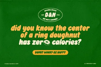 Peanut Donuts font