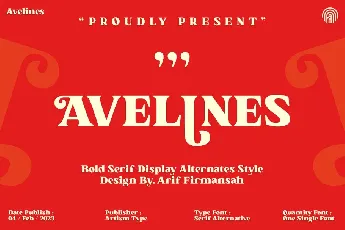 Avelines font