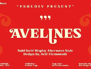 Avelines font