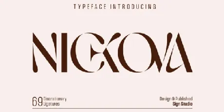 Nickova font