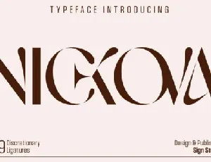 Nickova font