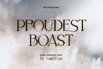 Proudest Boast font