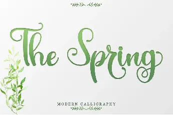 The Spring - Personal Use font