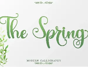 The Spring - Personal Use font