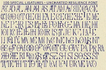 Uncharted Resilience Demo font