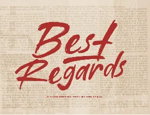 Best Regards font