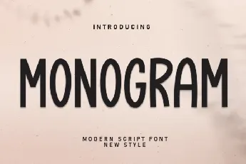 Monogram Display font