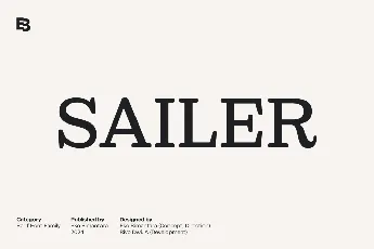 Sailer Trial font