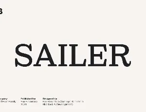 Sailer Trial font