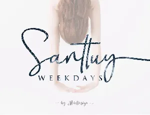 Weekdays Santtuy font