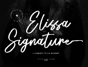 Elissa Signature font