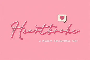 Heartbroke font