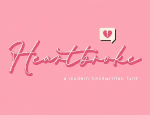 Heartbroke font