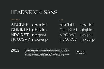 HeadstockSans font