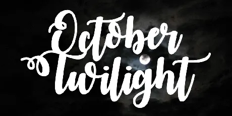 October Twilight font