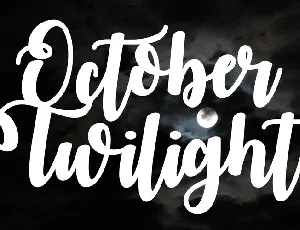 October Twilight font