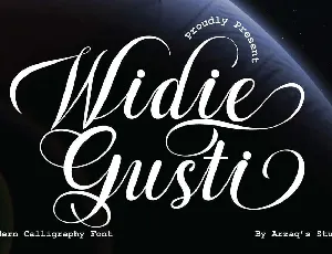 Widie Gusti font