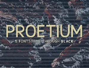 Proetium font