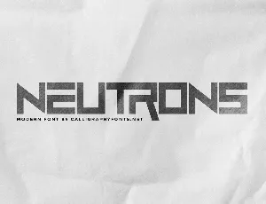 Neutrons font