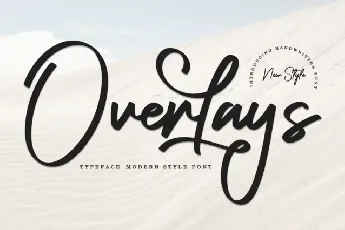 Overlays Script font