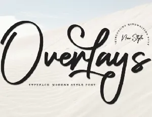 Overlays Script font