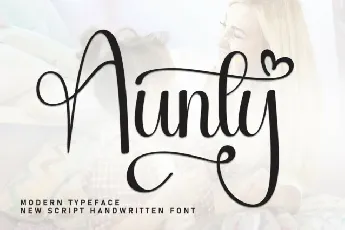 Aunty Script font