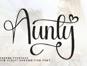 Aunty Script font