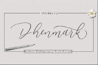 Dhenmark Calligraphy font