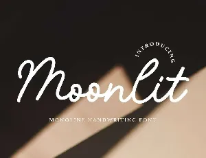 Moonlit font