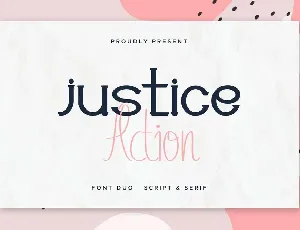 Justice Action Serif font