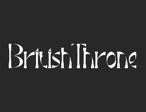 British Throne Demo font