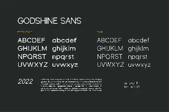 GodshineSans font