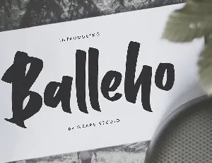 Balleho font