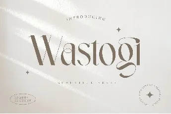 Wastogi font