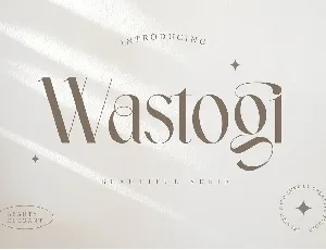 Wastogi font