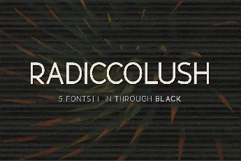 Radiccolush font