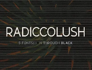 Radiccolush font
