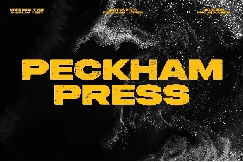 Peckham Press font