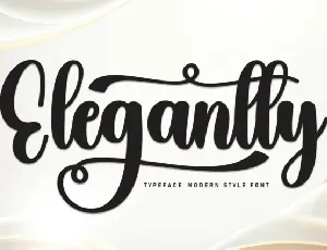 Elegantly Script font